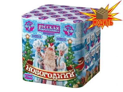 Новогодний 25 Батарея салютов купить в Бодайбо | bodajbo.salutsklad.ru