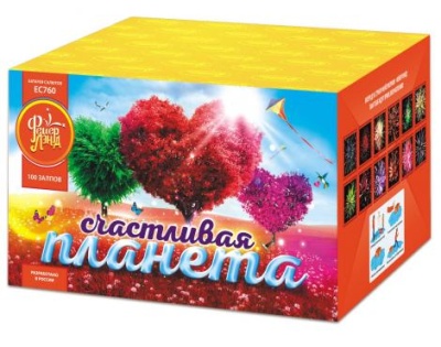 Счастливая планета Батарея салютов купить в Бодайбо | bodajbo.salutsklad.ru