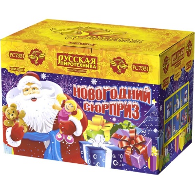Новогодний сюрприз New Батарея салютов купить в Бодайбо | bodajbo.salutsklad.ru